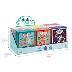 Artistic Patch Temporary corrugated cardboard counter displays