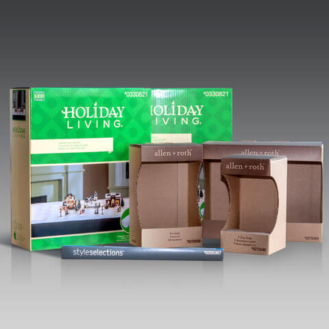 Custom Corrugated Packaging Holiday Living Toys