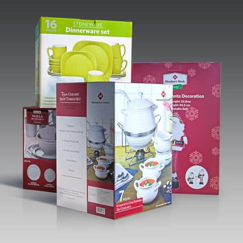 Custom Corrugated Packaging Tableware Packs