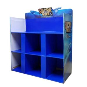 Shark Week Corrugated Full Pallet Product Stands Display